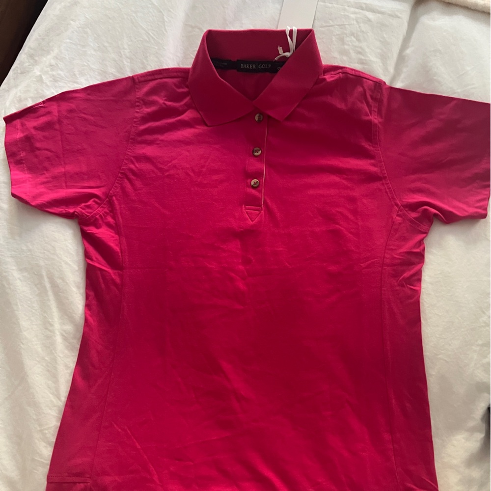 Women's Pink Baker Golf NWT Polo Shirt